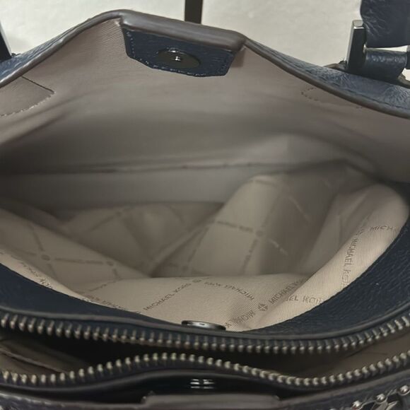 Michael Kors Adele Studded Leather Dome Bag - Picture 14 of 15